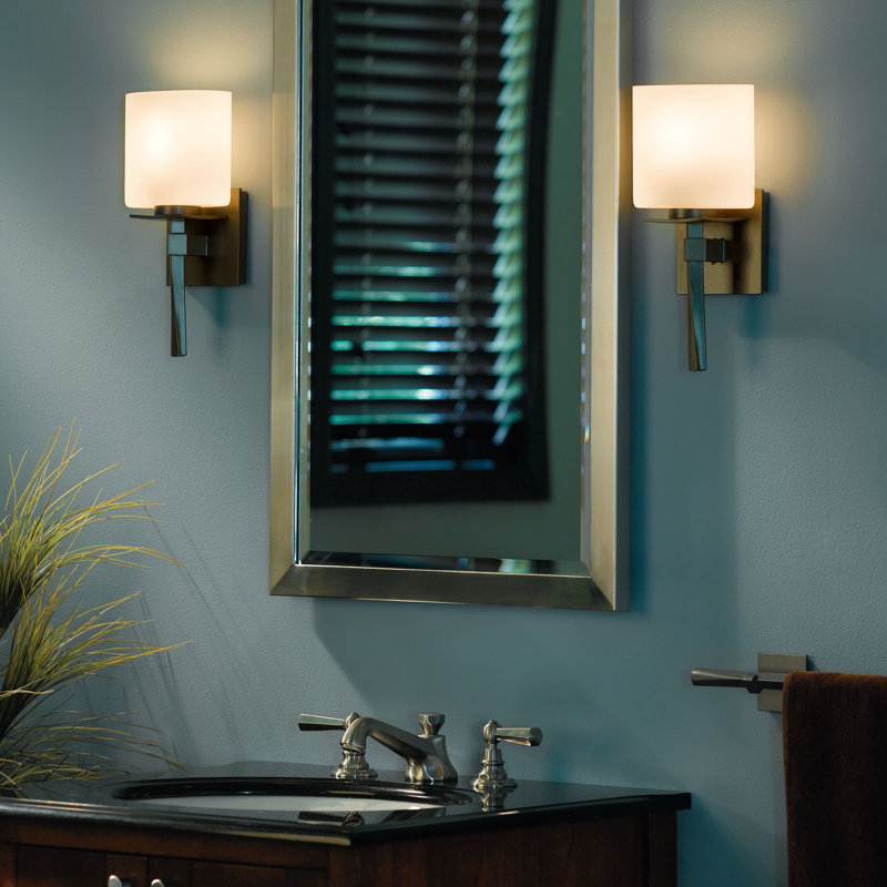 Beacon Hall Ellipse Glass Sconce, Sterling