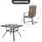 4 - Person Patio Dining Set Umbrella Hole Included Square Table-1454183038