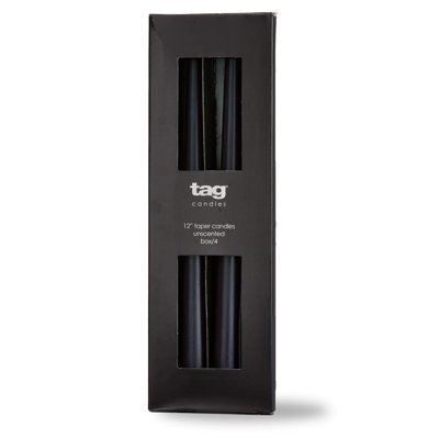 Color Studio 12" Taper Candle S/4