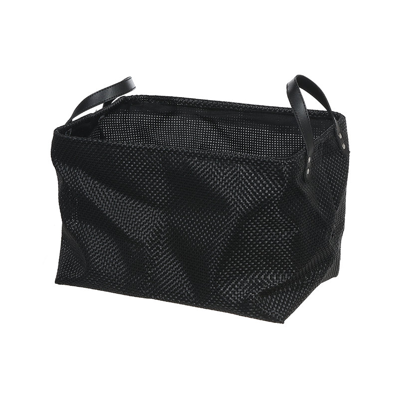 Panier en polyester enduit de PVC, Noir