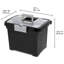 Boîte de rangement portable verrouillable avec compartiment supplémentaire et poignée Sterilite (paquet de 4)