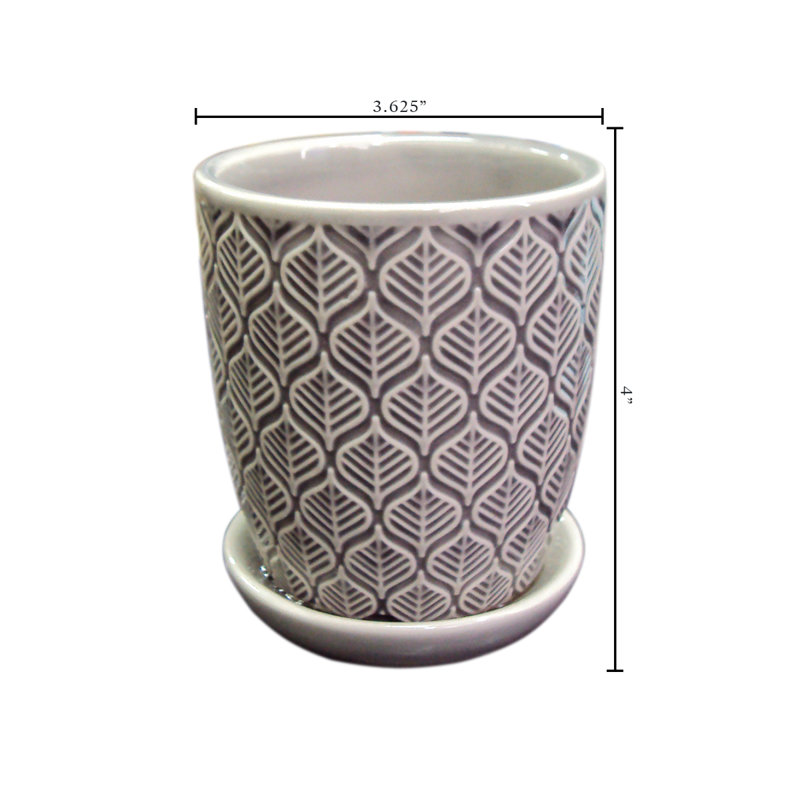 Kutsal Ceramic Pot Planter, Gray