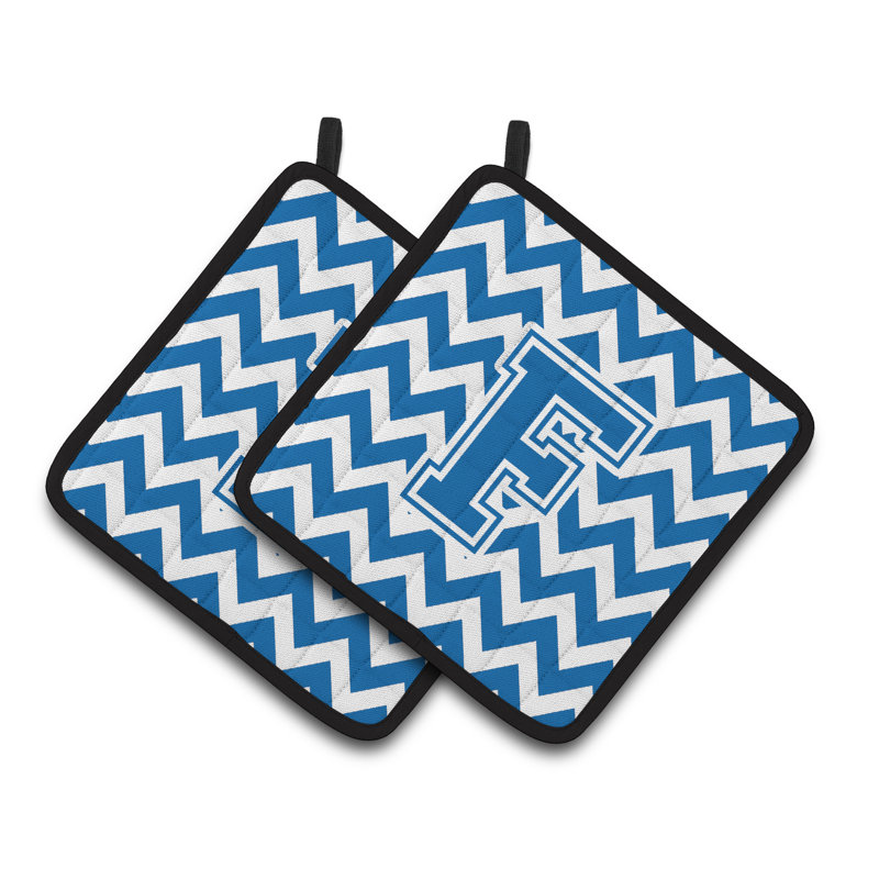 Poignée à chevrons, F, Bleu / blanc