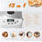 Davivy 15-in-1 Automatic Bread Maker Machine 3.3LB Dough Maker with Nonstick Bowl Jam& Yogurt 3 Loaf Sizes & 3 crust settings 15-H Delay Timer