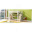 Lit mezzanine simple en métal avec escalier-1829096649