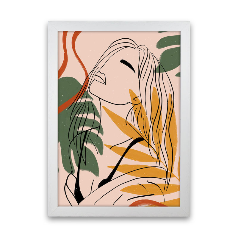 Girl 1 - Print, 34cm H x 25cm W x 3cm D, Black Framed