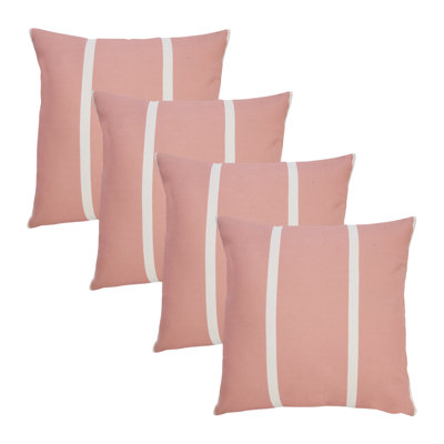 Pink Geometric Shapes Throw Pillow Cover Set