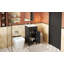 Ensemble de meuble-lavabo sur pied 16 po avec lavabo en céramique, ensemble de meuble-lavabo simple autoportant avec porte à fermeture douce, tablette réglable, style français-126232821