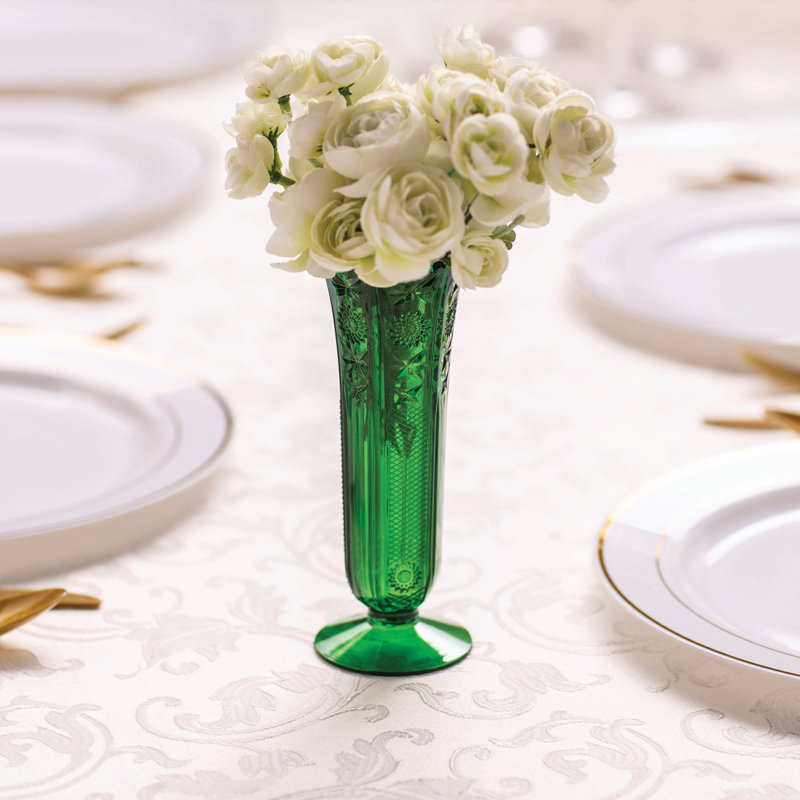 Gyrite Table Vase, Green