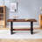 Compact Two-Tone Walnut & Black Dining Table