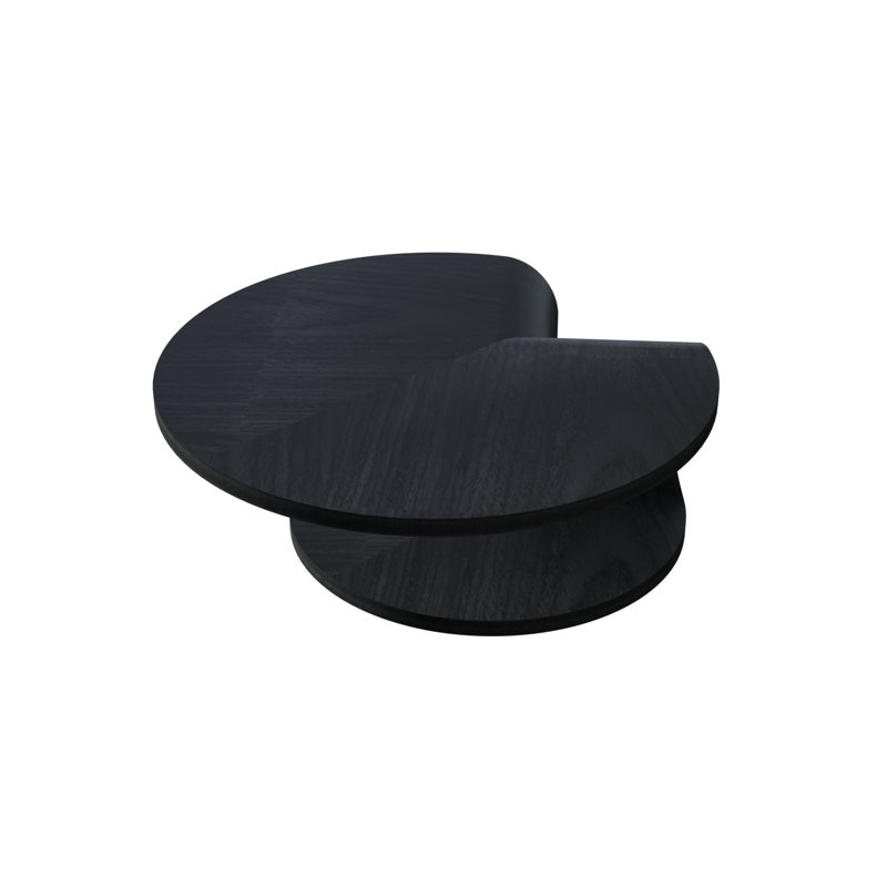 Bloom Coffee Table, 9.45" H x 31.5" L x 31.5" W, Charcoal