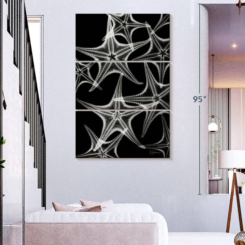 Brampt White Starfish, 74" H x 48" W