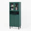 Bibliothèque de rangement avec porte réglable en verre trempé-1651646755