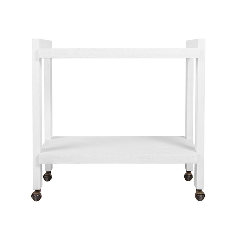 Rockwell Bar Cart, White
