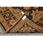 Tapis réversible en laine chocolat et or, noué à la main, 2,44 m x 3 m