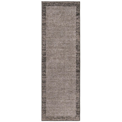 Tapis uni / rayé couleur pierre Desdemona