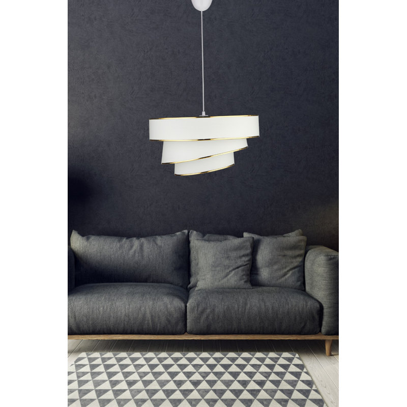 Chandle Chandelier, Gold/White