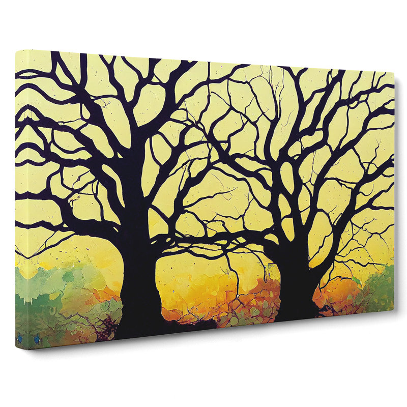 Beauteous Trees - Wrapped Canvas Print, 35cm H x 50cm W x 3cm D