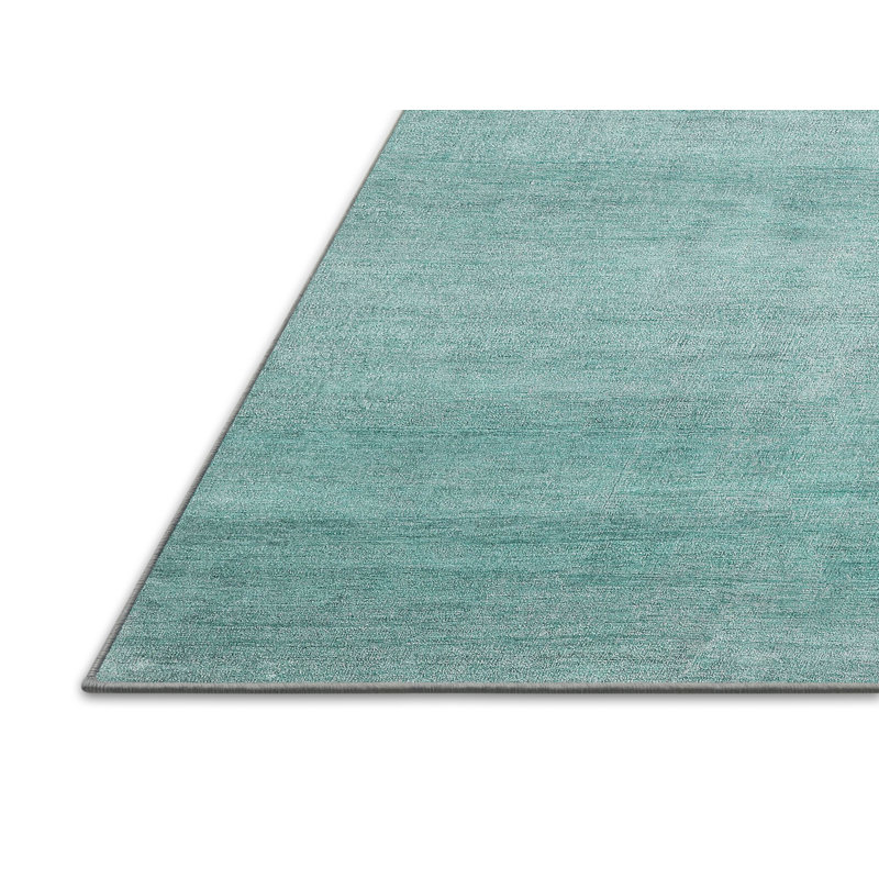 Tapis bleu sarcelle Peete, Rectangle 8 pi x 12 pi