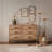 Deitz 6-Drawer Wooden Dresser with Sculpted Front