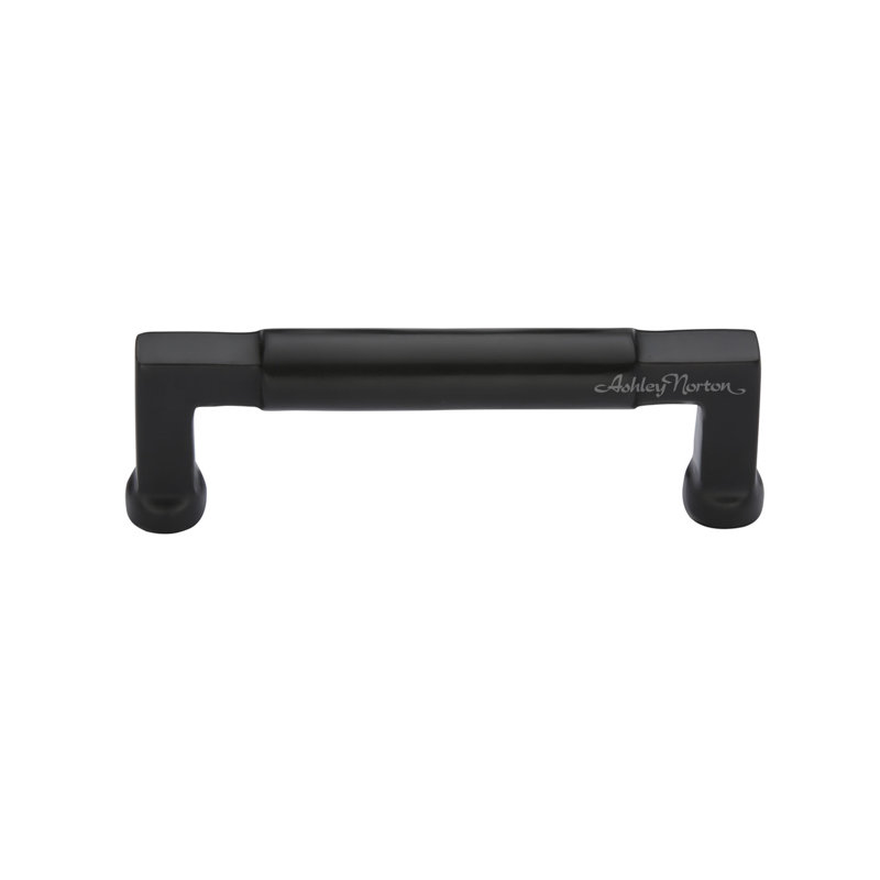 Bauhaus Cabinet Bar Pull, Flat Black, 6"
