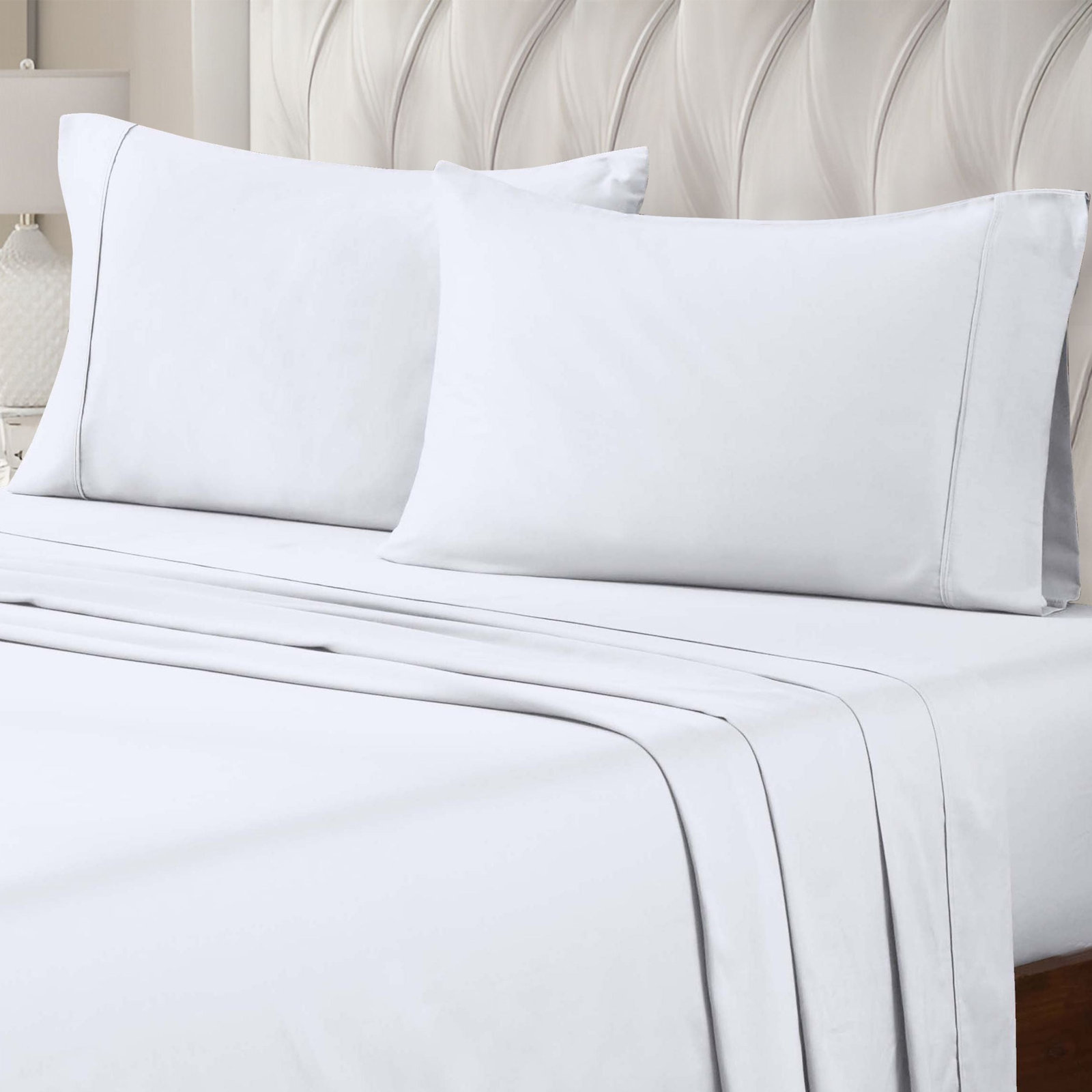 Pima Cotton Sheets, White, Standard
