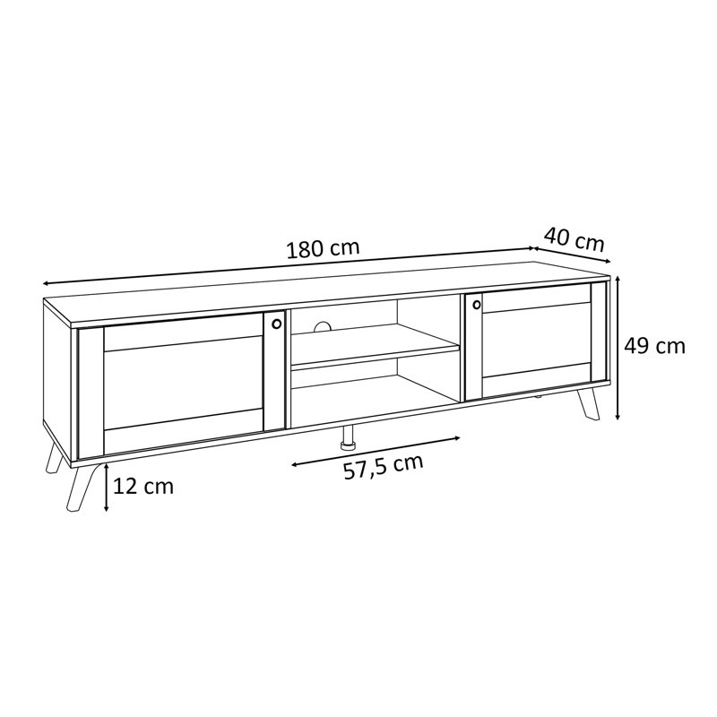 Anamaria Unfinished TV Stand for TVs up to 78"