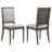 Gerie Upholstered Dining Side Chair Dark Brown