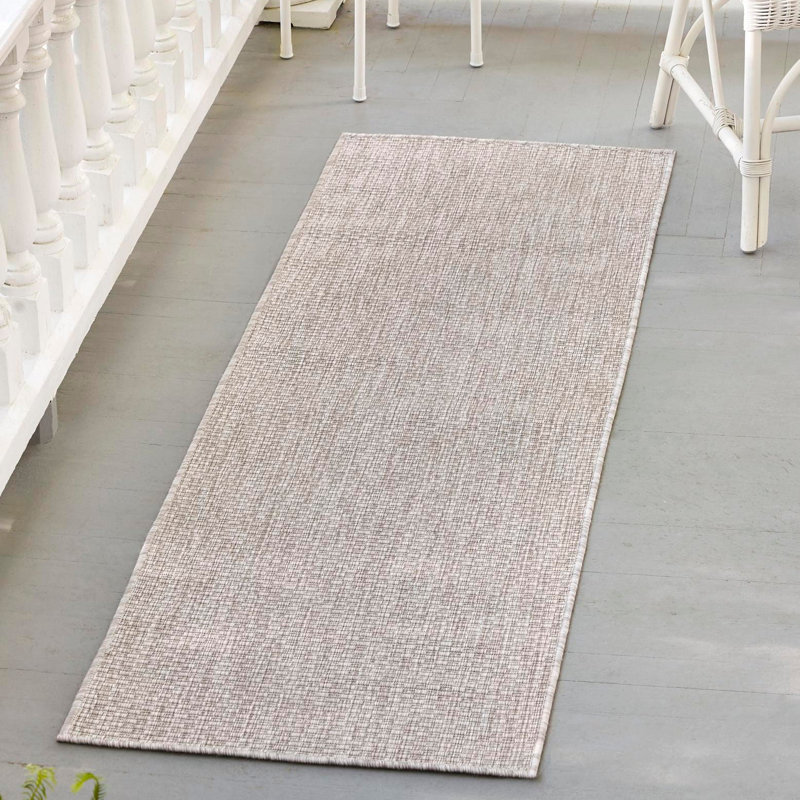 Bembry Beige Indoor/Outdoor Area Rug, Runner 2' x 6'1"
