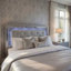 Ensemble de chambre à coucher grand lit, rangement de tiroir, noir, ensemble de 3 pièces avec 2 tables de chevet-128121131-128121132-128121133