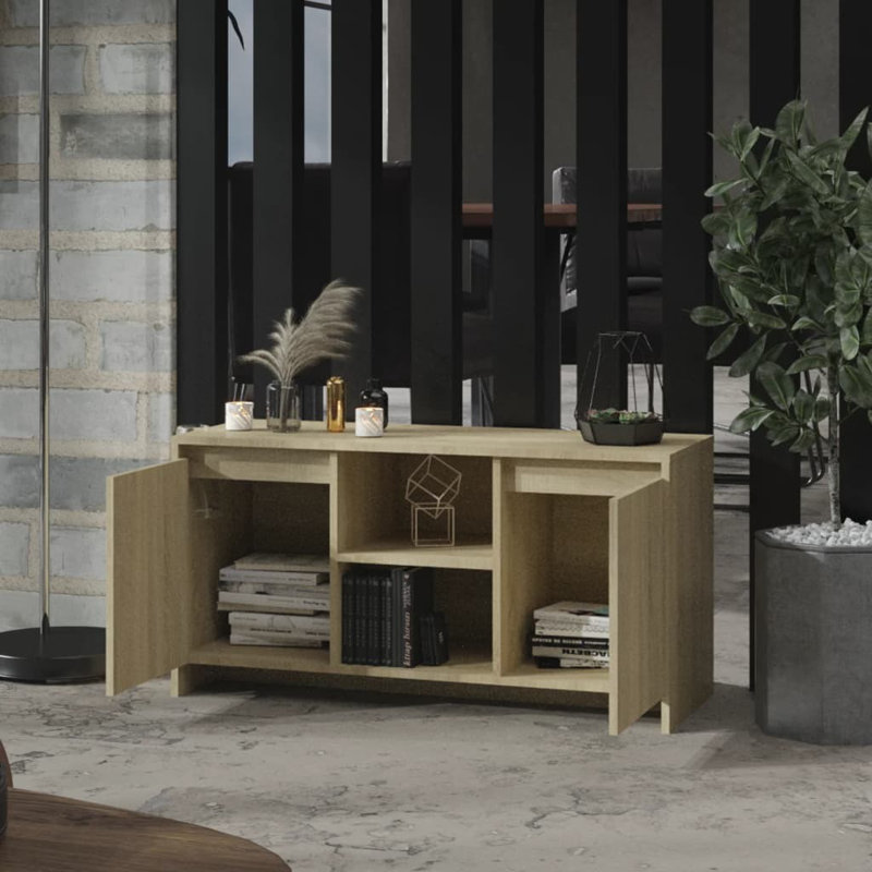 Naila Unfinished TV Stand, Sonoma Oak