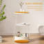 Table d'appoint en pierre frittée crème 14,57 po