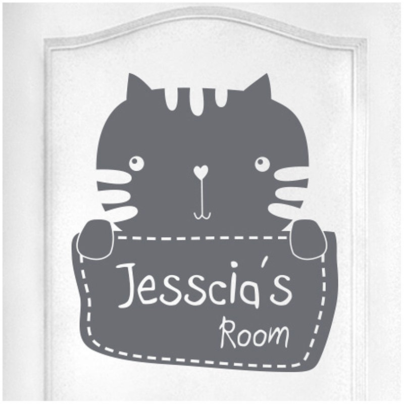 Animals Wall Decal, Grey