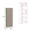 Roblar 8-Shelf 2-Door 2-Piece Kitchen Set, Kitchen Island And Pantry Cabinet White And Light Grey-1056174991