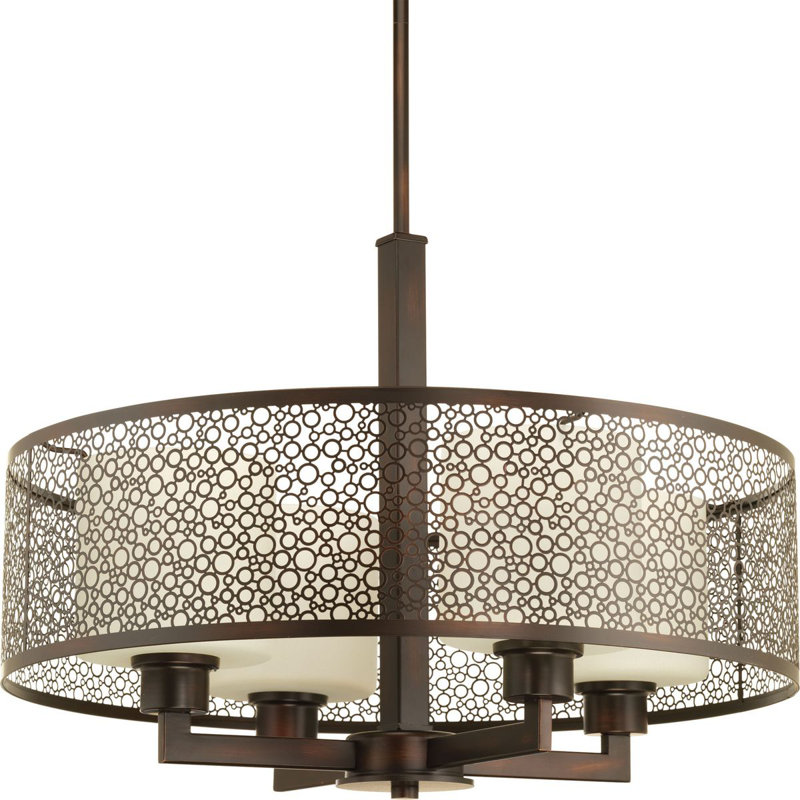 Attiyya 4 - Light Unique/Statement Pendant, Antique Bronze