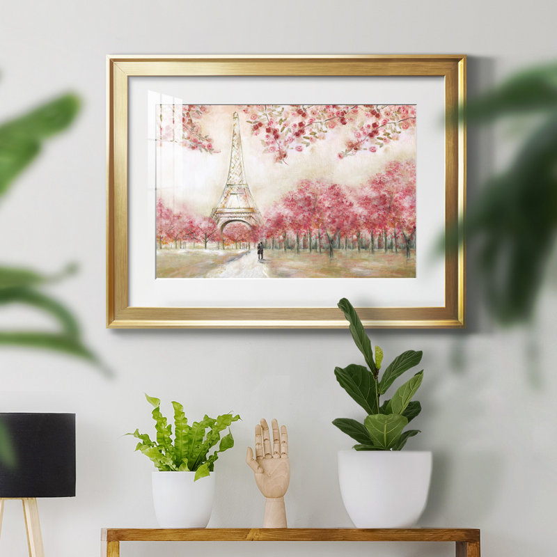 Printemps à Paris - cadre photo, Gold Framed Paper, H 30,5 po x l 42,5 po x P 1,5 po