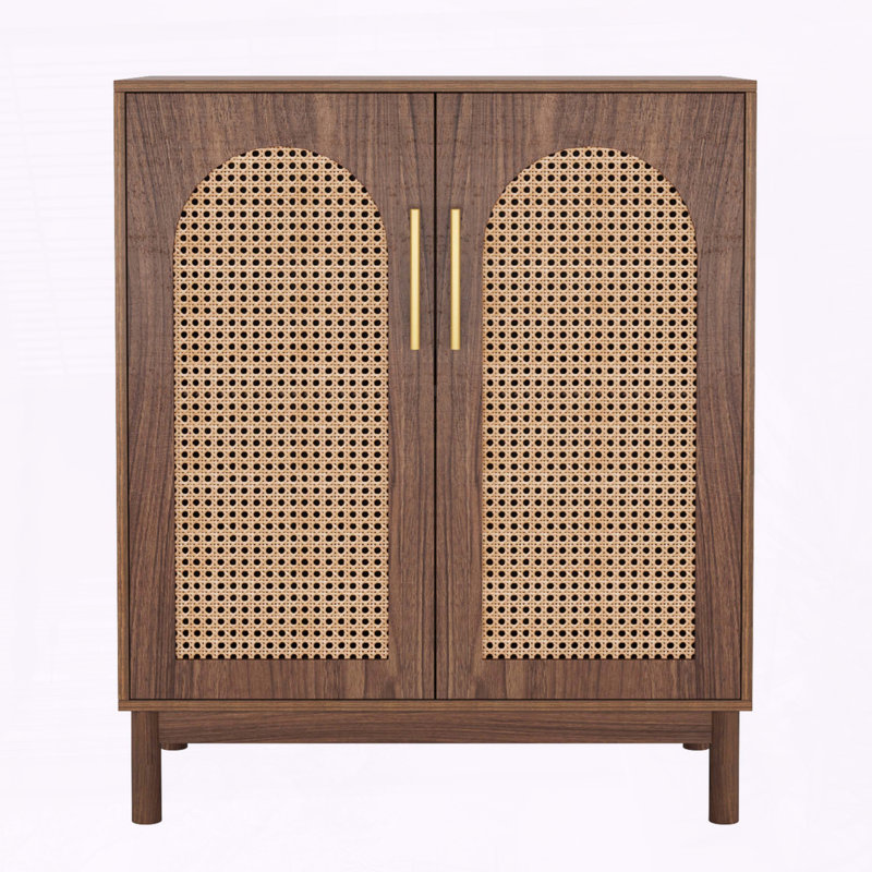 59" Rattan Sideboard Buffet Cabinet