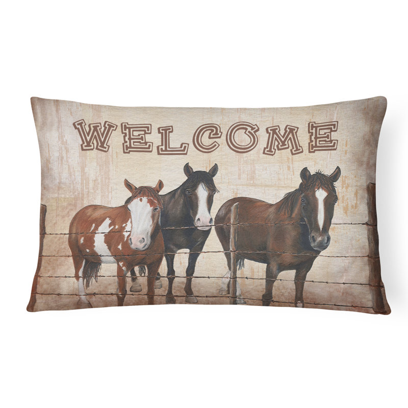 Indoor/Outdoor Reversible Throw Pillow