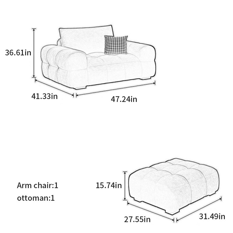 French style simple sofa