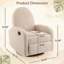 Fauteuil inclinable et pivotant 360 ° - amande