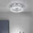 Modern K9 Crystal LED Ceiling Lamp Luminous Stainless Steel Round Ceiling Lamp, Three-Colour Adj