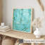 «Abstract Cyan Abstract Geode Crystal Dream I», reproduction d'art moderne sans cadre-646308880