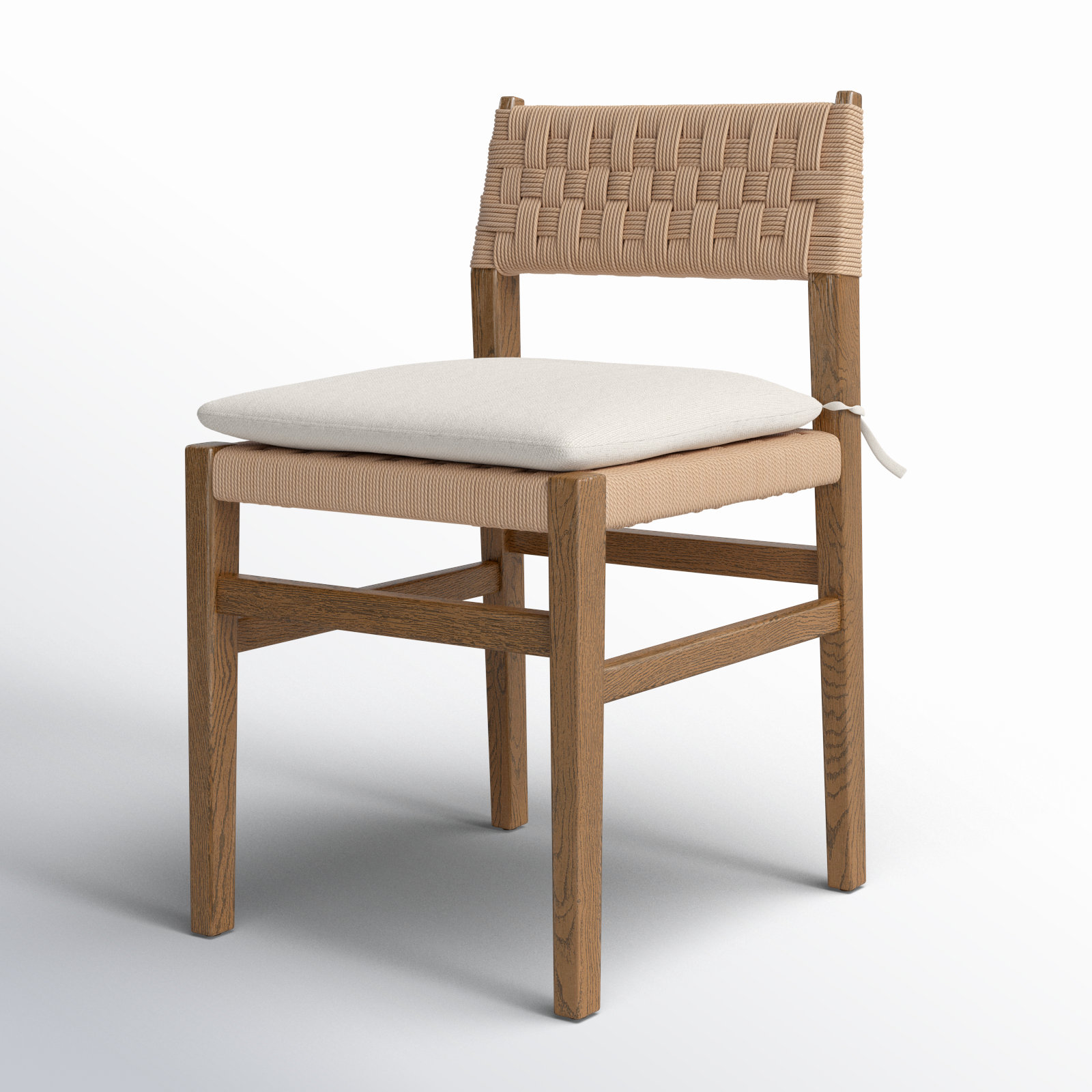 Mallory Oak Dining Chair, Toasted Oak