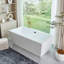 Baignoire de trempage autoportante en acrylique 59 po x 30 po Elena-84363955