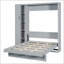 Lit escamotable double pleine grandeur avec tablettes-677547845-677547844