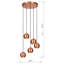 Luminaire suspendu 5 lumières