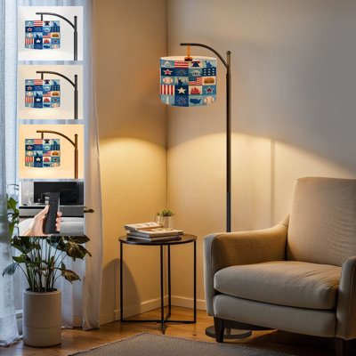  Lampe sur pied Arc American
