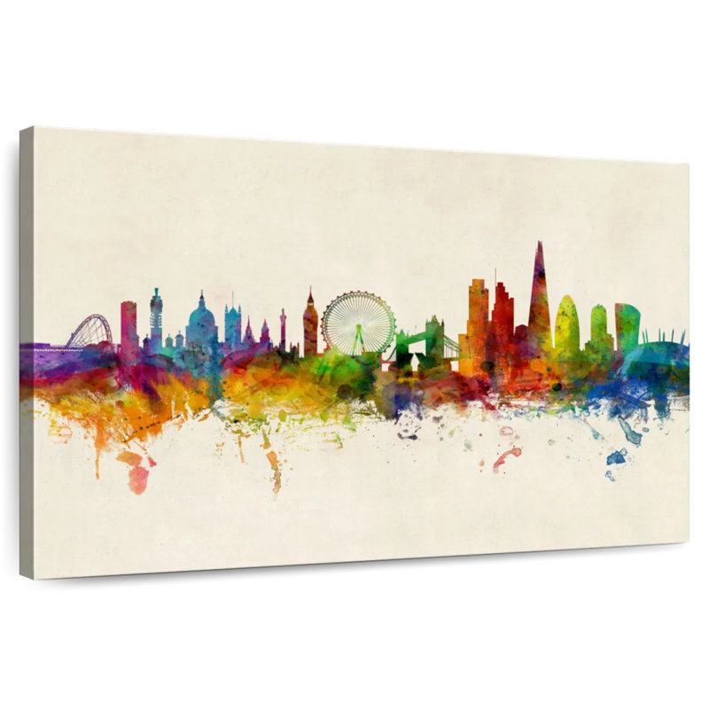 Sireci London England Skyline IX, 8" H x 12" W