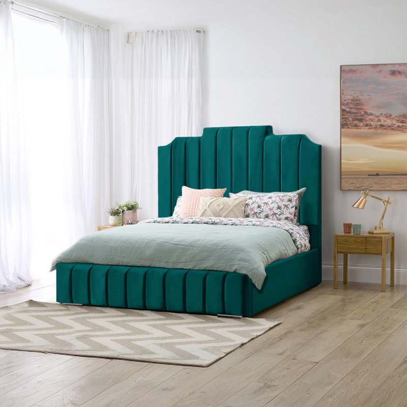 Alyshea Upholstered Bed, Mallard, Double (4'6)