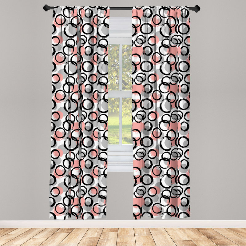 Rideaux 4 panneaux East Urban Home, L 28 po x L 95 po
